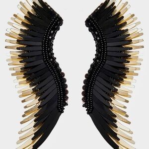 Mignonne Gavigan Black and Gold Madeline Earrings